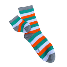 Load image into Gallery viewer, Ireland Stripe Bamboo Sock (seamless toe)
