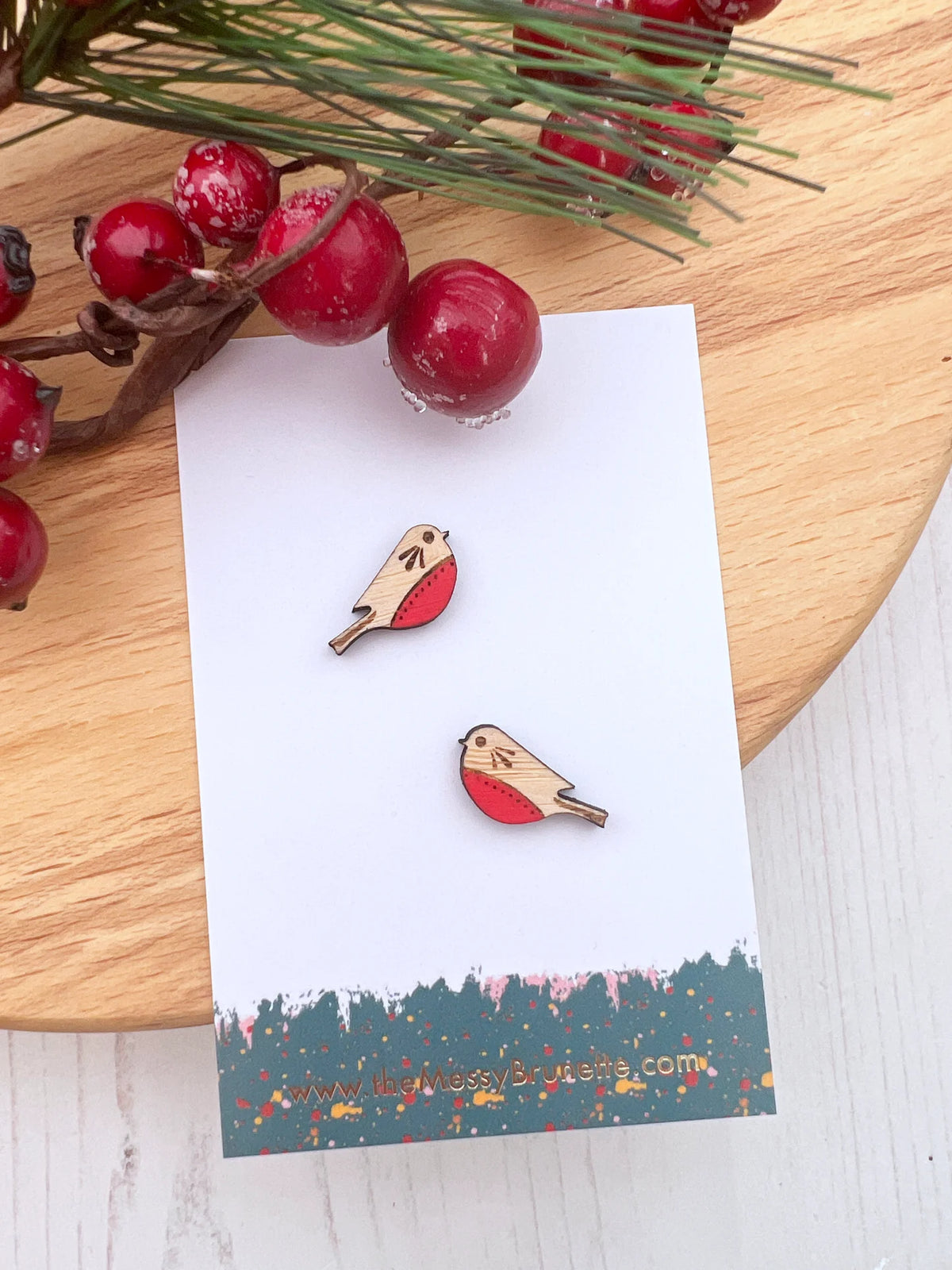 Robin Stud Earrings