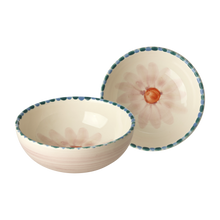 Load image into Gallery viewer, Ceramic Bowl - Lavender - Hand Painted Soft Pink Flower
