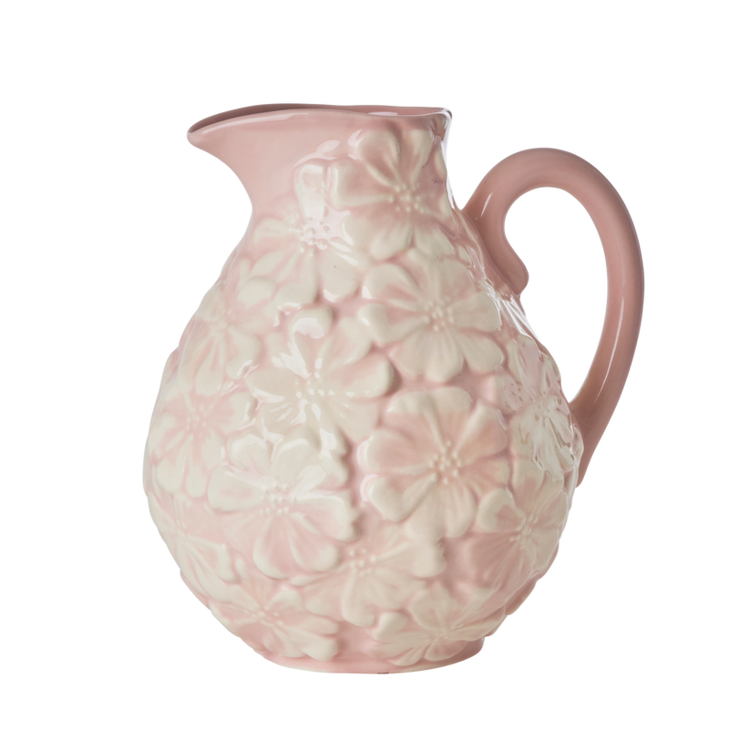 Ceramic Flower Jug by Rice - Perfect Pink