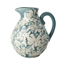 Load image into Gallery viewer, Large Ceramic Flower Jug in Green Blue - 4.5L
