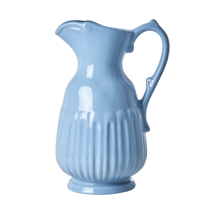 Large Ceramic Jug in Dove Blue - 2.5L