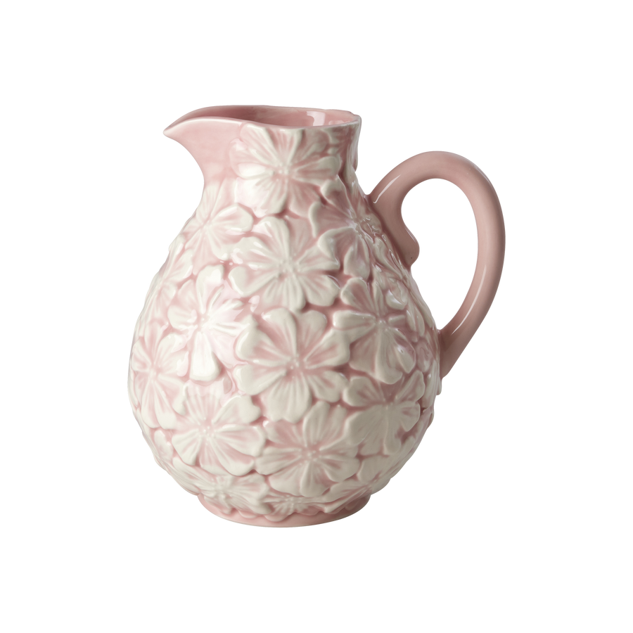 Medium Ceramic Flower Jug in Perfect Pink - 2.4 L