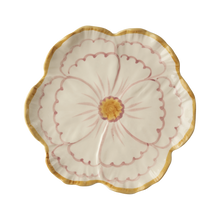 Load image into Gallery viewer, Flower Ceramic Side Plate  - Pink - Hand Painted
