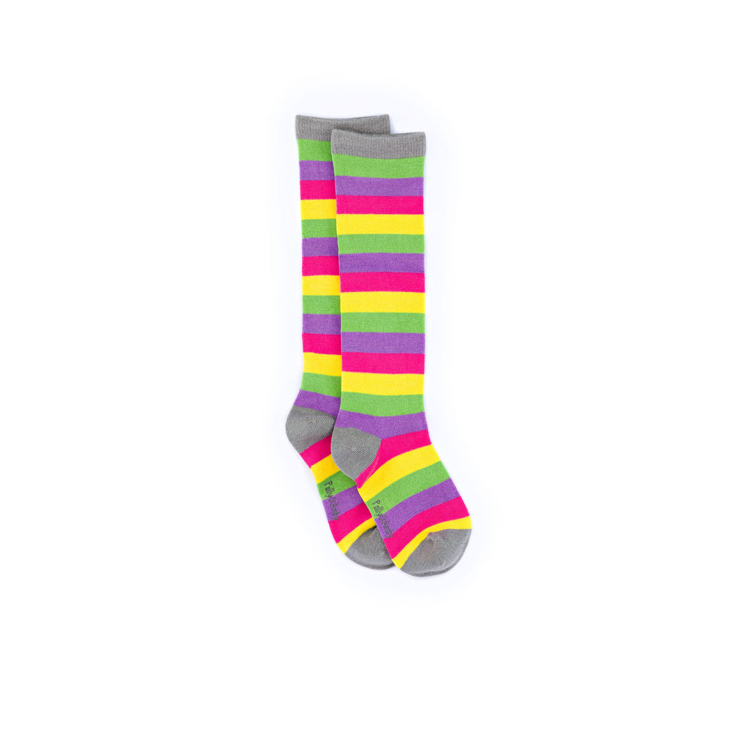 Knee High Candy Stripe Bamboo Sock (seamless toe) - Retro Sweet Collection