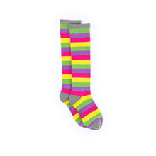 Load image into Gallery viewer, Knee High Candy Stripe Bamboo Sock (seamless toe) - Retro Sweet Collection
