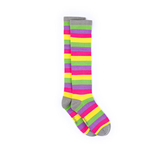 Knee High Candy Stripe Bamboo Sock (seamless toe) - Retro Sweet Collection