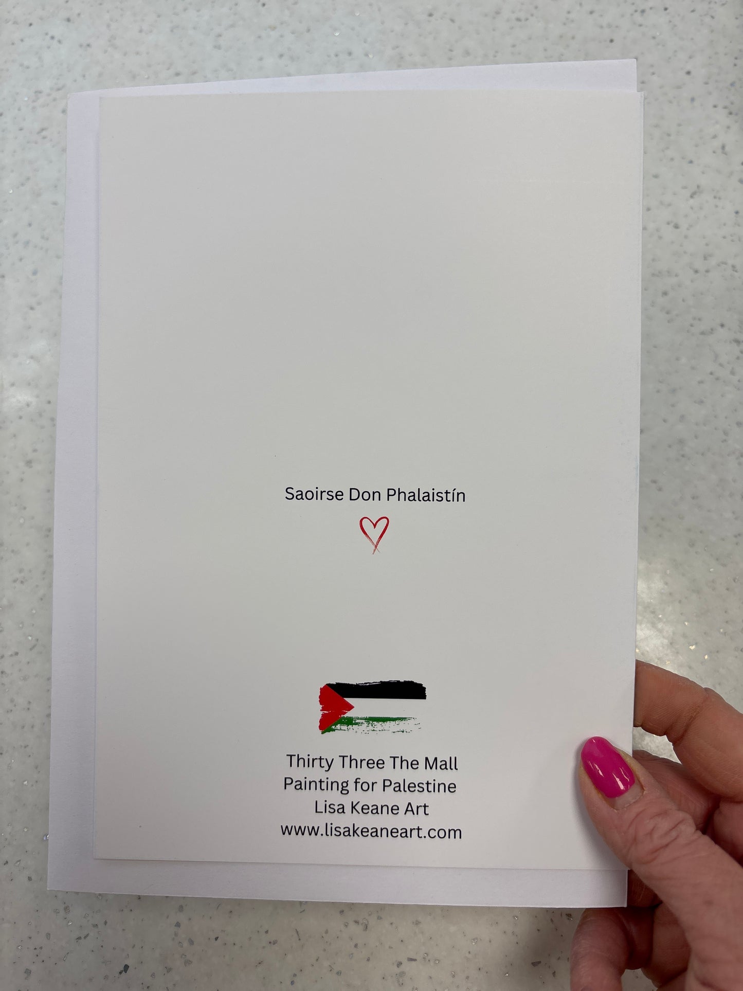 Painting for Palestine card
