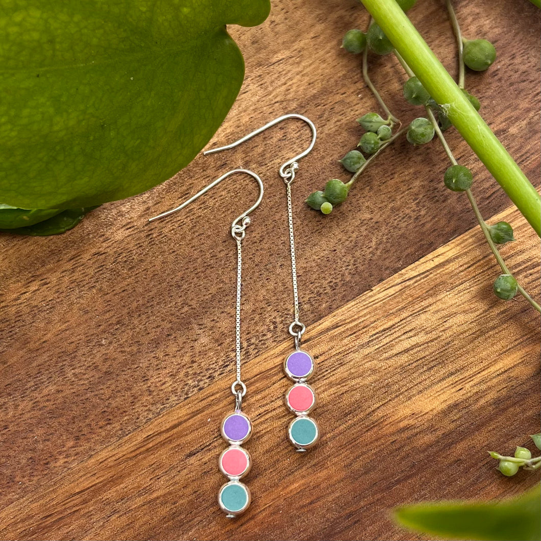 Three peas in a pod earrings