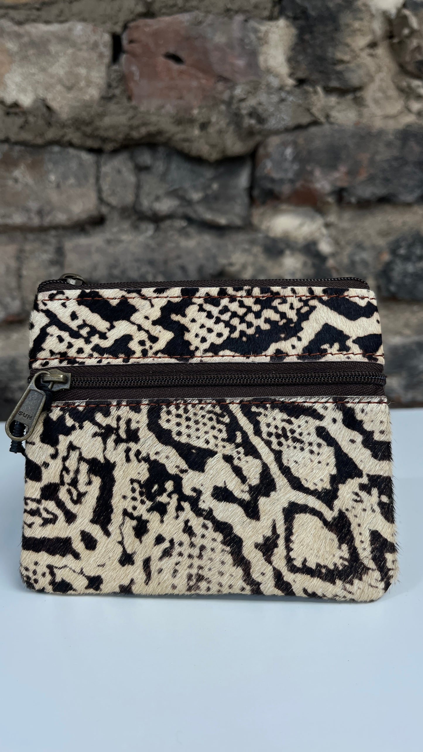 Soruka Ari Coin Pouch with Zip - Animal Print