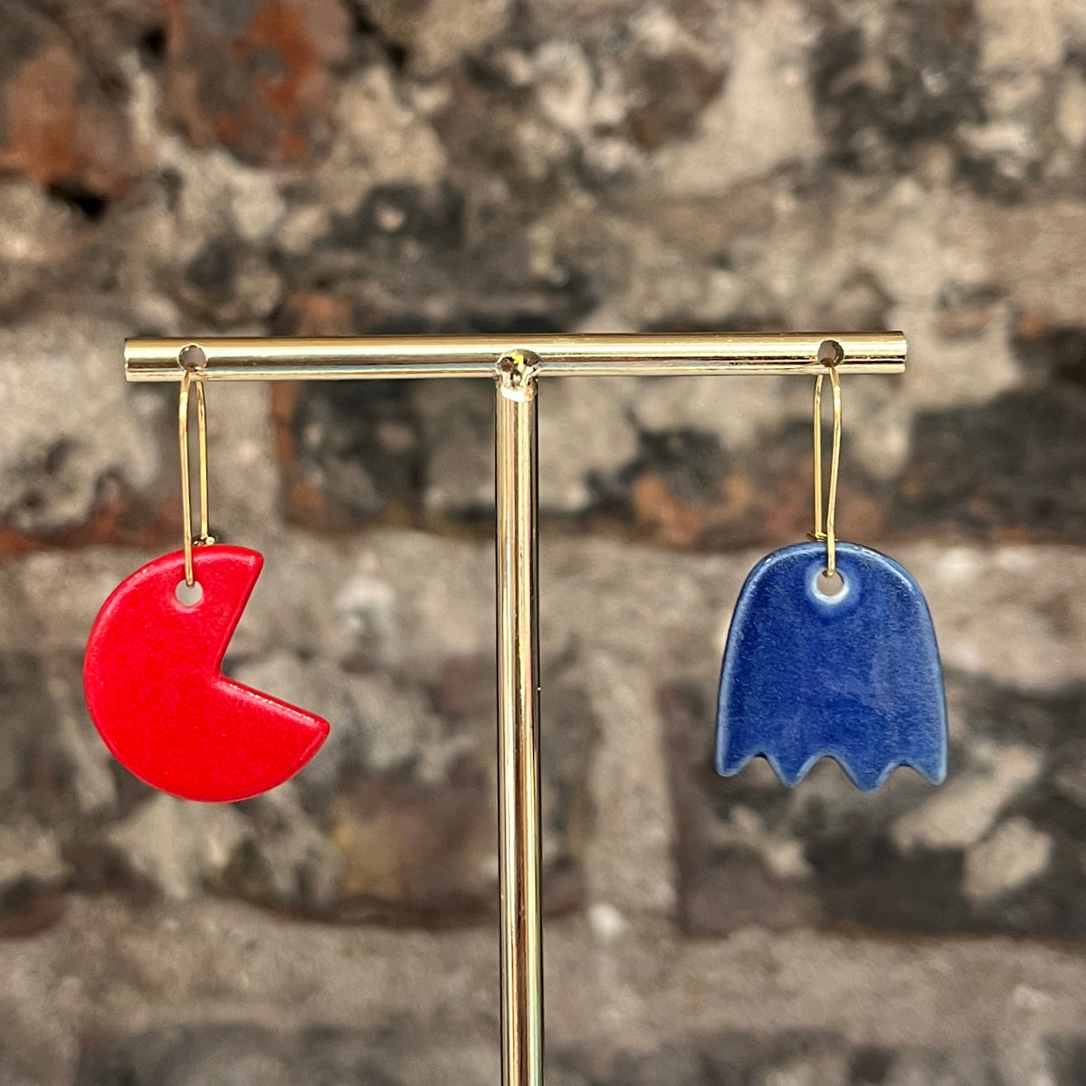 Pac-Man Earrings