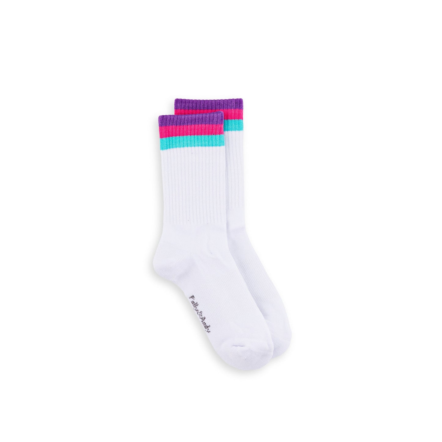 White & Pink Bamboo Hiking Socks (seamless toe)