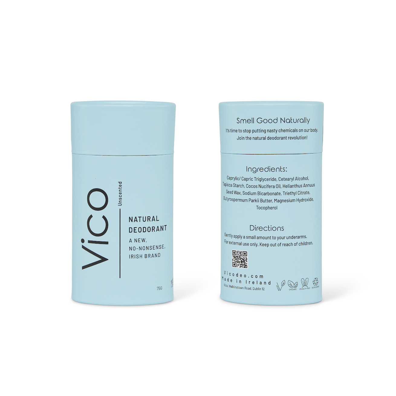 Vico Unscented Natural Deodorant