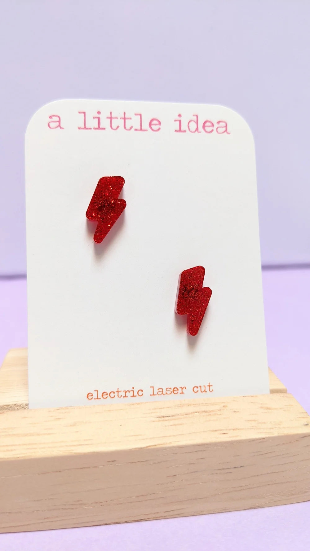 Mini Lightning Bolt Studs by A Little Idea
