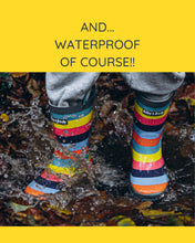 Load image into Gallery viewer, Sustainable Rainbow Rainboots now with 50% off with code HALF
