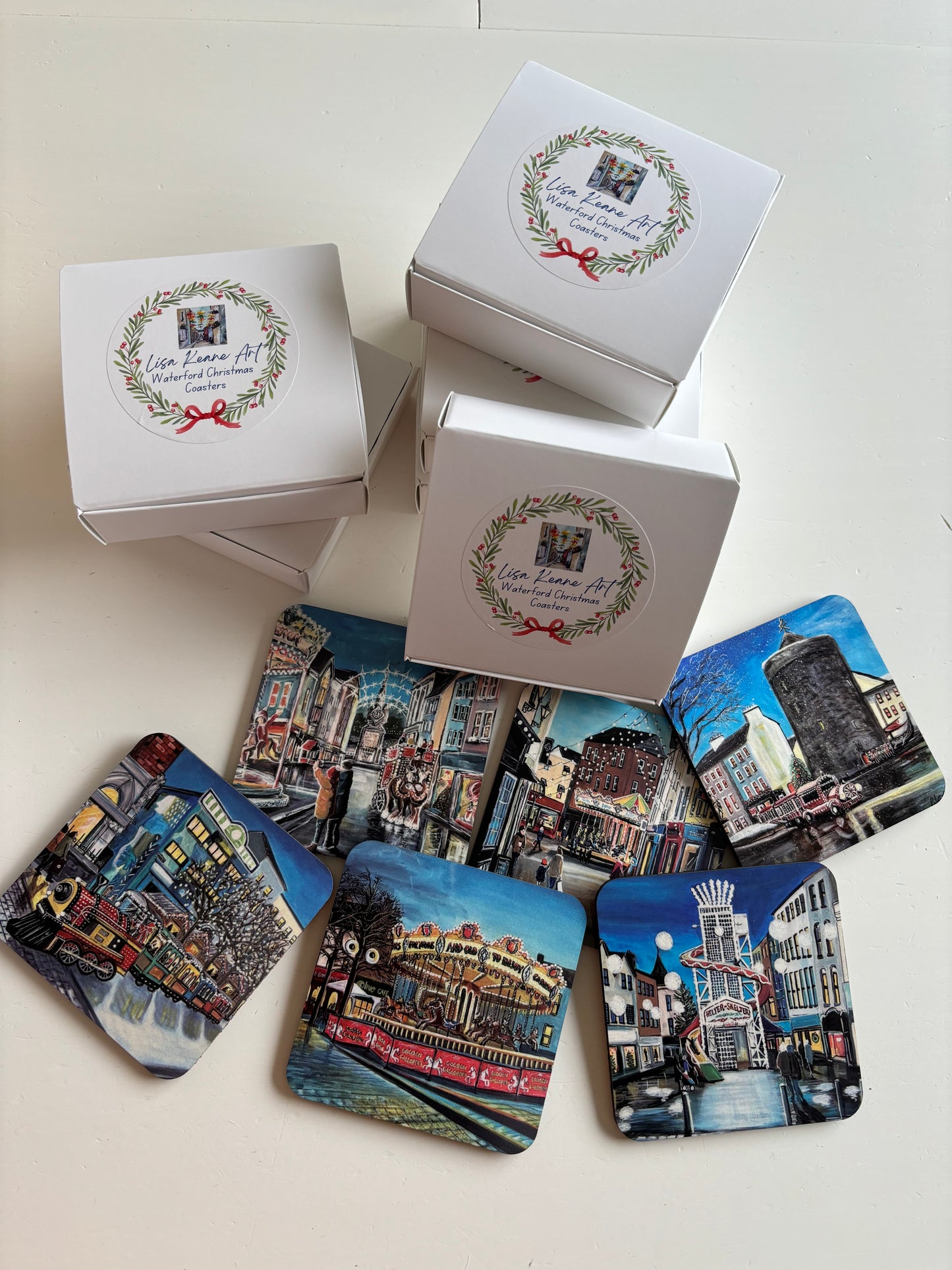Christmas Coasters 6 pack