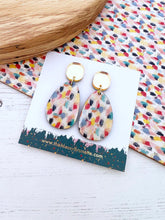 Load image into Gallery viewer, The Messy Brunette Paint Effect Earrings
