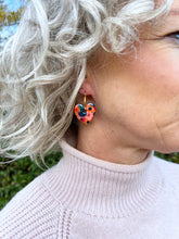 Load image into Gallery viewer, The Messy Brunette Blossom Heart Hoops
