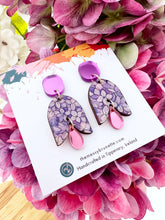 Load image into Gallery viewer, The Messy Brunette Hydrangea Dangles

