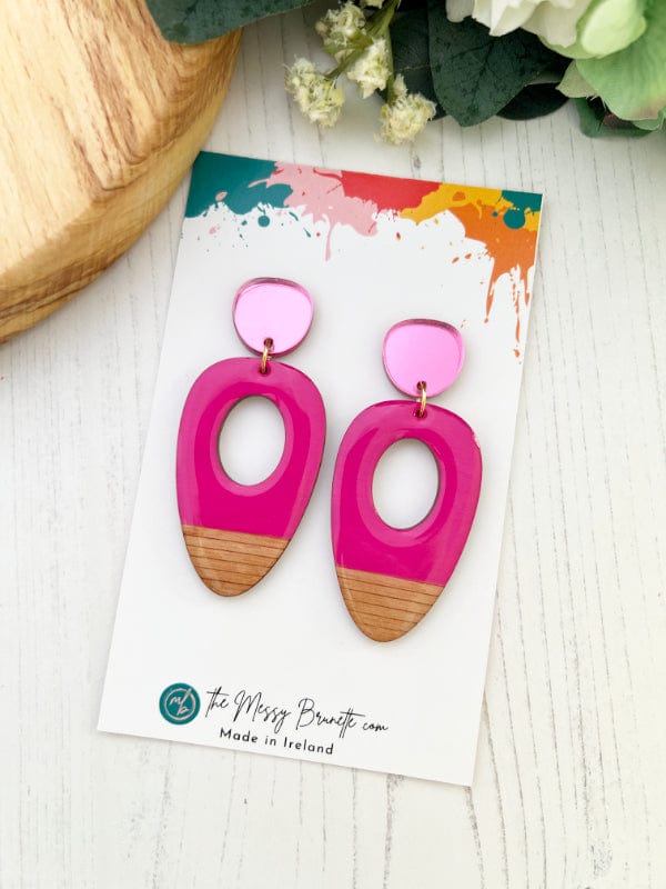 The Messy Brunette Colour Block Earrings