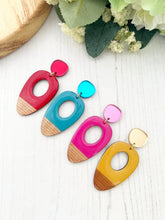 Load image into Gallery viewer, The Messy Brunette Colour Block Earrings
