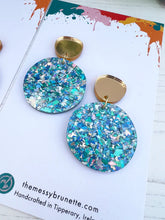 Load image into Gallery viewer, The Messy Brunette Sparkly Disco Dot Earrings
