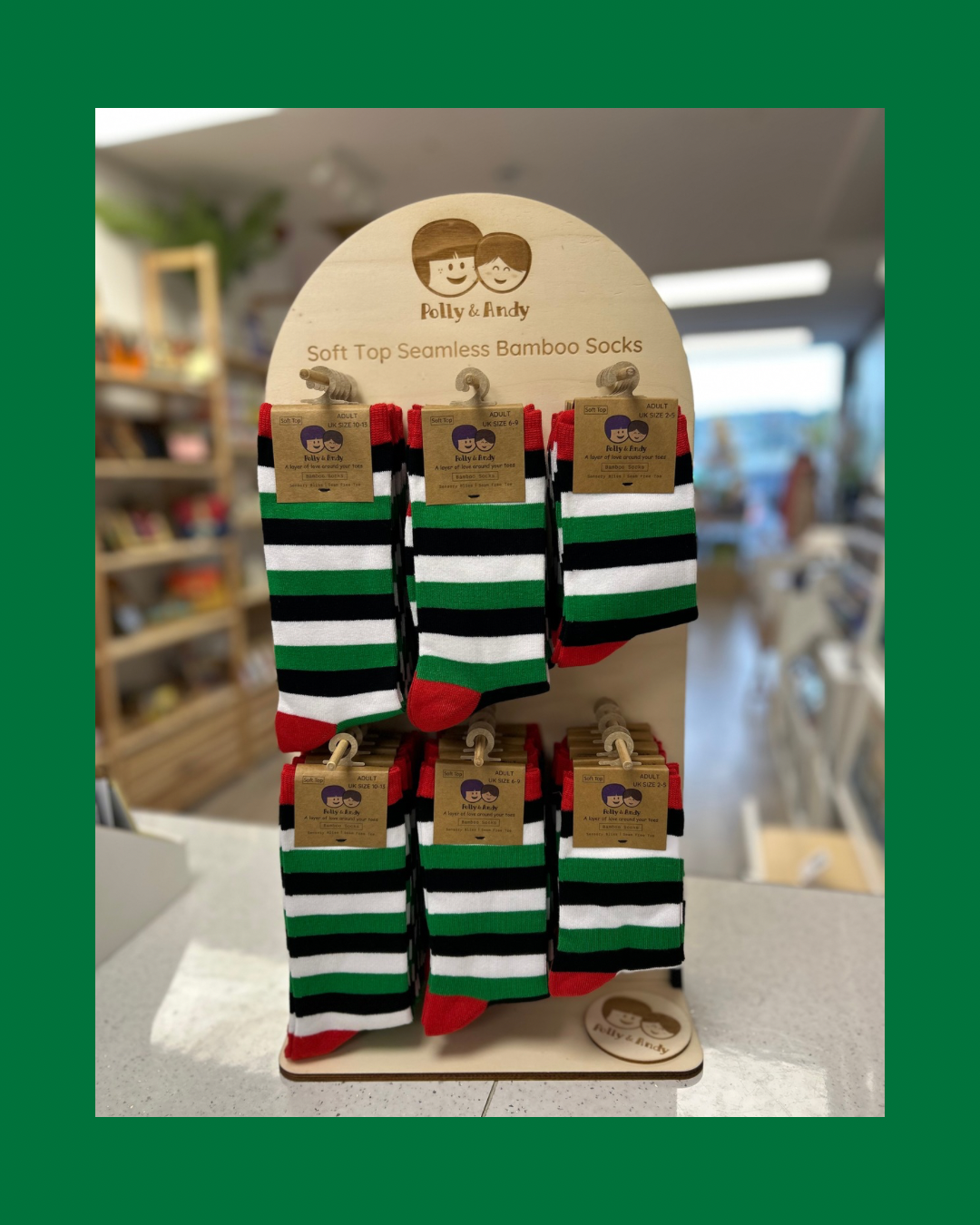 Palestinian stripe seamless bamboo socks