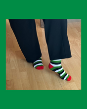 Load image into Gallery viewer, Palestinian stripe seamless bamboo socks
