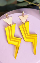 Load image into Gallery viewer, &#39;Grace Jones&#39; Lightning Bolt earrings by A Little Idea
