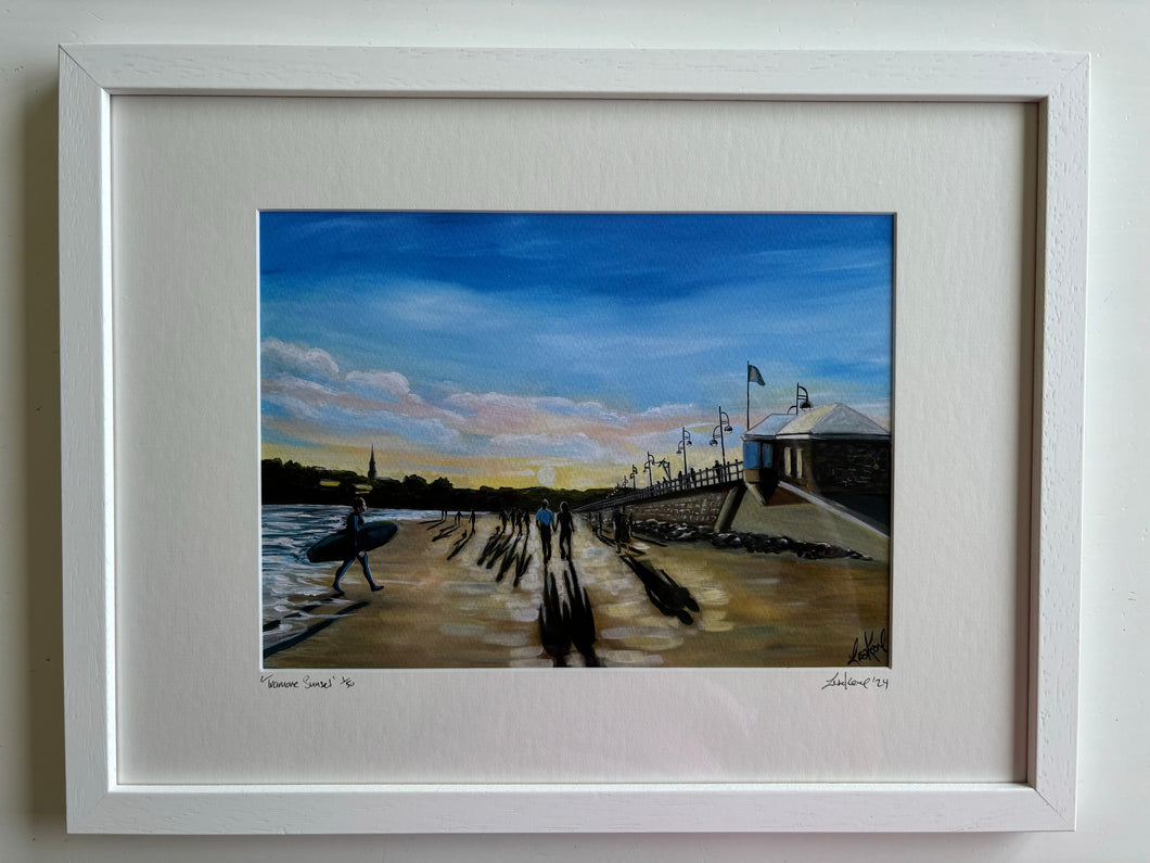 Tramore Sunset Fine Art Print