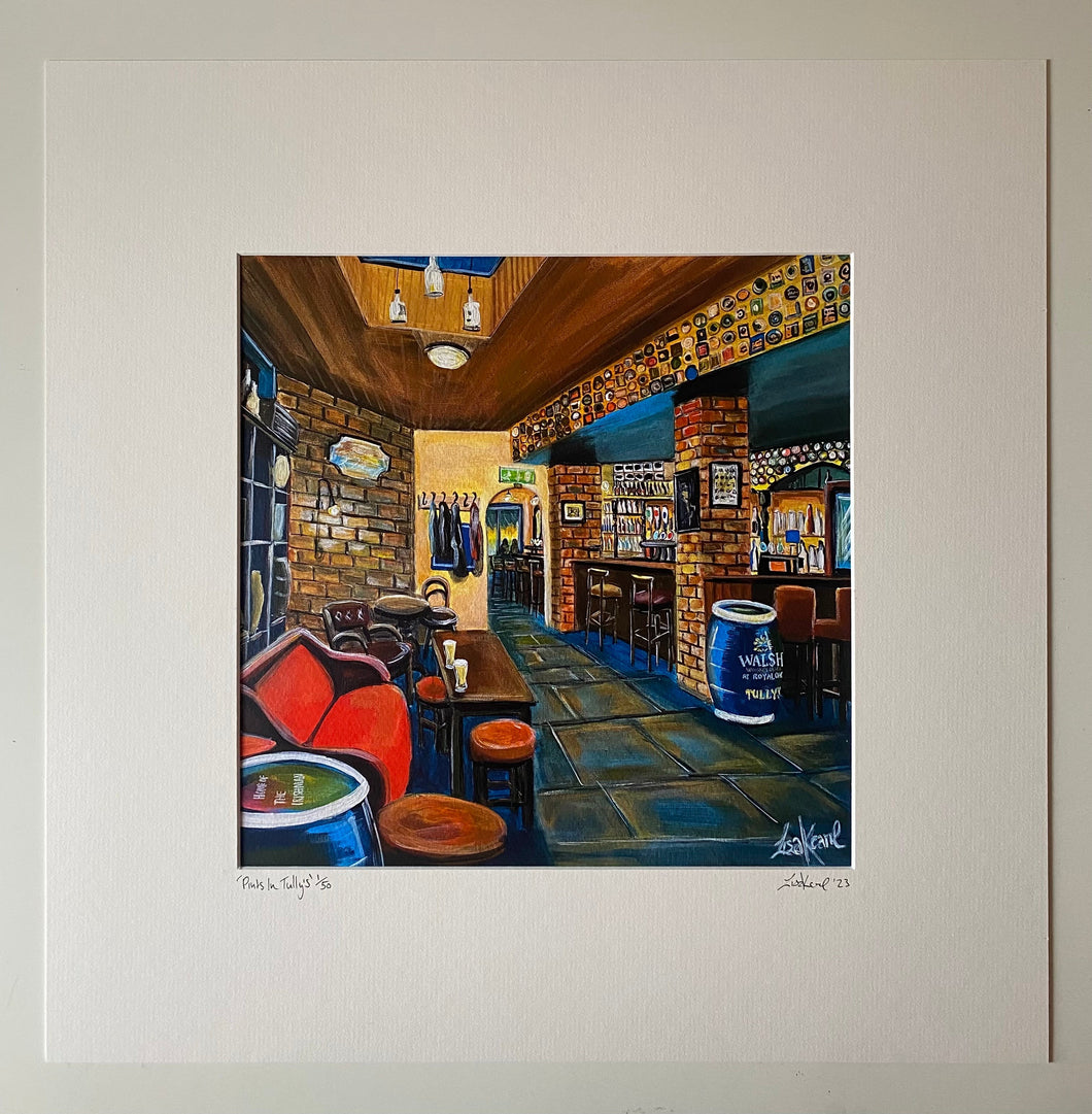 Pints in Tully’s Fine Art Print