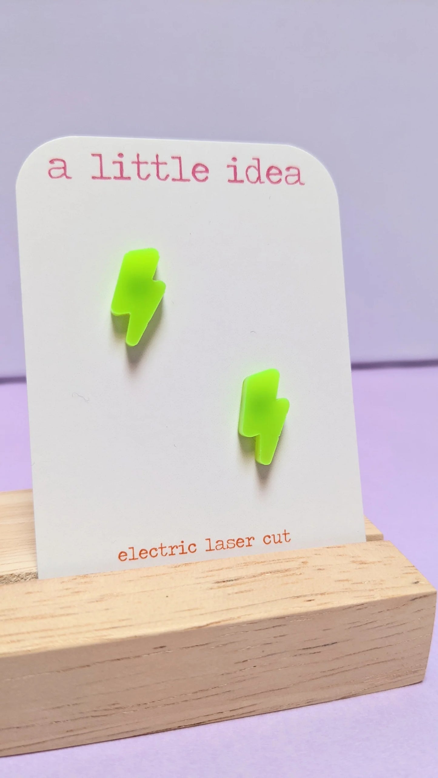 Mini Lightning Bolt Studs by A Little Idea