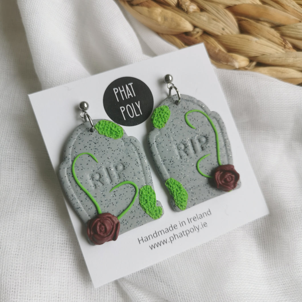 Ghoulsome Gravestones Earrings