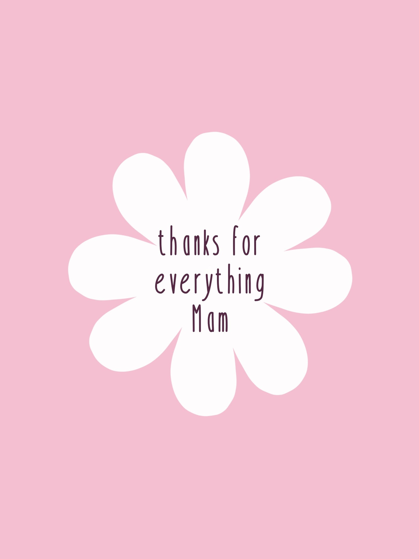 Thanks for everything Mam