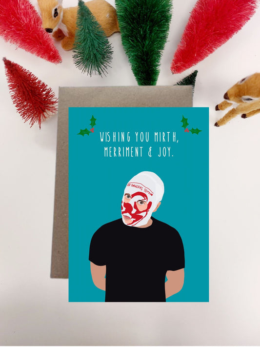 Card - Blindboy Wishing you Mirth, Merriment & Joy