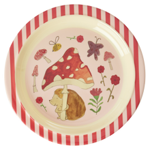 Load image into Gallery viewer, Mushroom Print Melamine Lunch Plate
