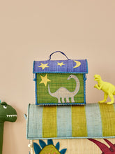 Load image into Gallery viewer, Raffia Kids Bag with Dinosaur Theme
