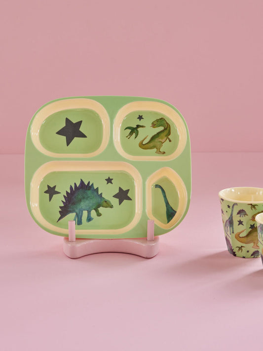 Dinosaur Print 4 Room Plate