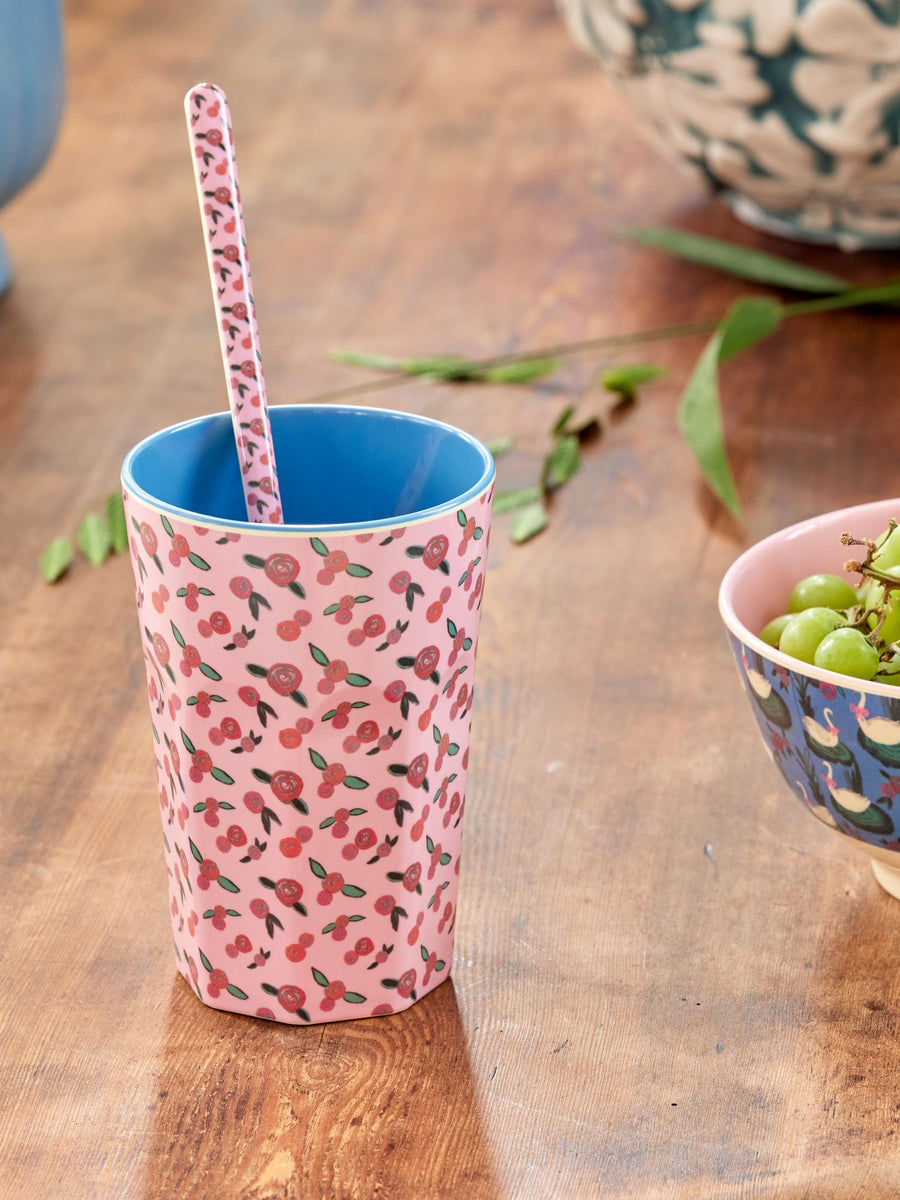 Melamine Cup Tall - A Rose is a Rose