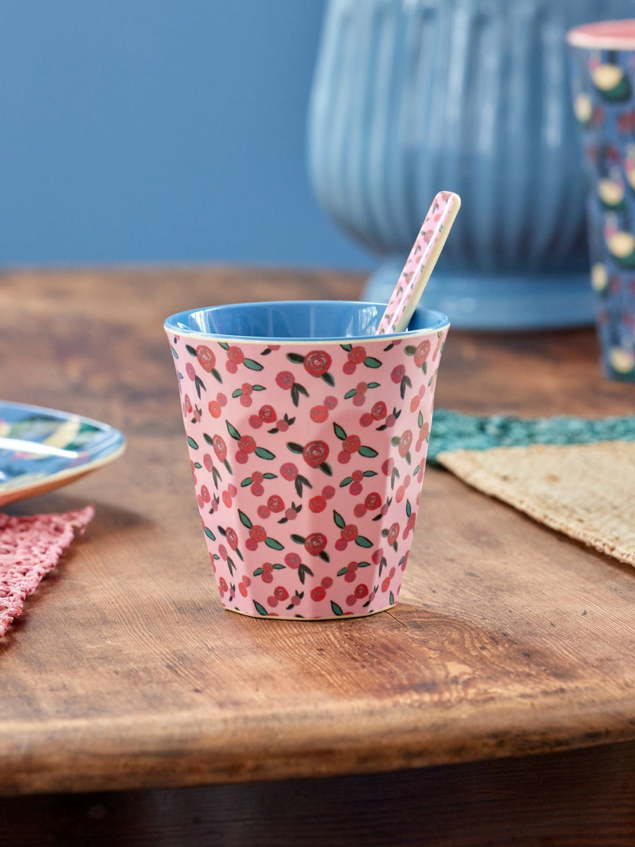 Melamine Cup Medium - A Rose is a Rose