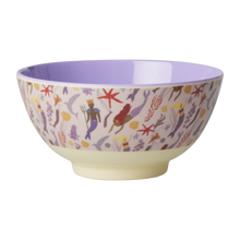 Load image into Gallery viewer, Mermaid Print Medium Melamine Bowl
