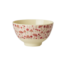 Load image into Gallery viewer, Mushroom Print Melamine Small Bowl
