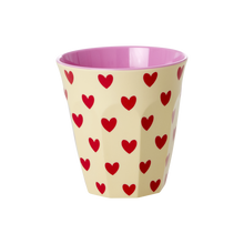 Load image into Gallery viewer, Medium Melamine Cup - Darling Heart Print
