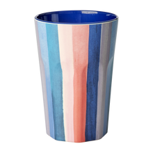 Load image into Gallery viewer, Melamine Cup Tall -N.Y Stripe Print
