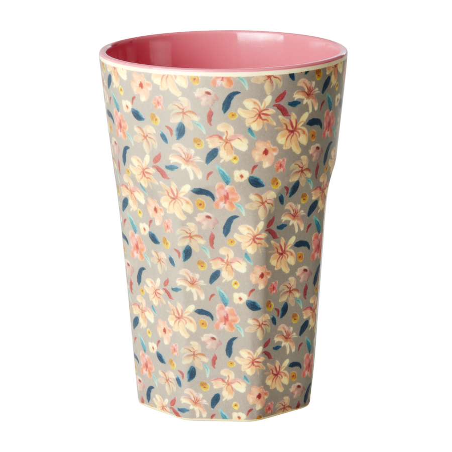 Melamine Cup Tall - Small Sandy Flower Print