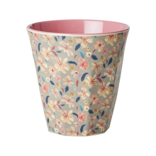 Load image into Gallery viewer, Melamine Cup Medium - Small Sandy Flower print
