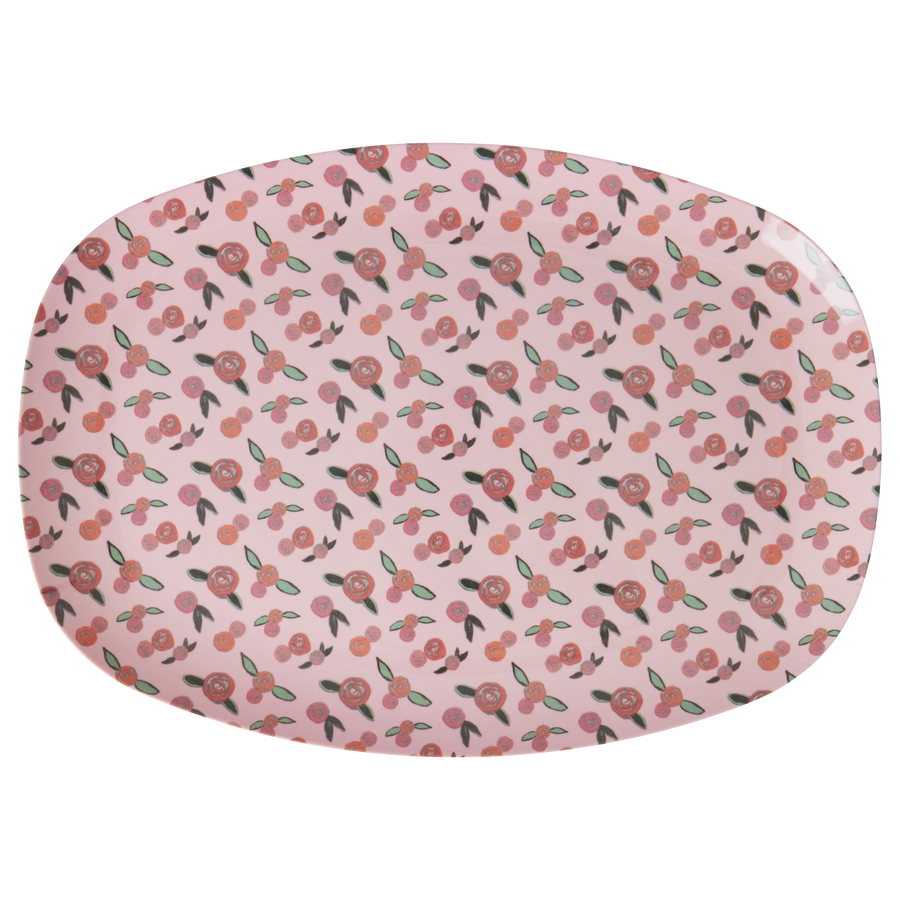 Melamine Rectangular Plate/ Tray - A Rose is a Rose
