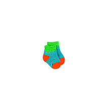 Load image into Gallery viewer, Green Paint Drip Bamboo Sock (seamless toe)
