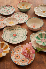 Load image into Gallery viewer, Flower Ceramic Side Plate - Jade - Hand Painted
