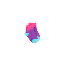 Load image into Gallery viewer, Pink Paint Drip Bamboo Sock (seamless toe)
